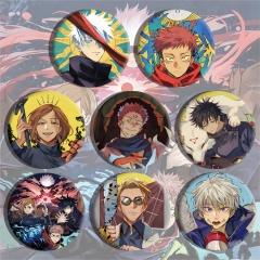 8PCS/SET Jujutsu Kaisen Anime Alloy Badge Brooch