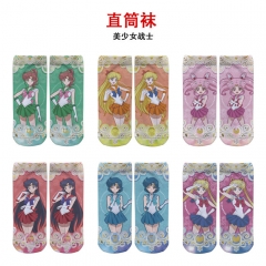 美少女战士 精品动漫全彩直筒袜