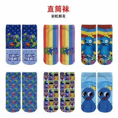 彩虹朋友 精品动漫全彩直筒袜
