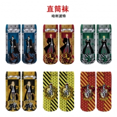 哈利波特 精品动漫全彩直筒袜