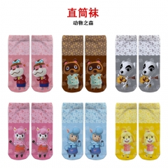 14 Styles Animal Crossing: New Horizons Anime Full Color Straight Socks