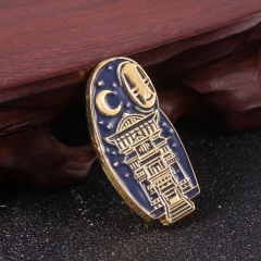 Spirited Away No Face Man Cartoon Anime Alloy Brooch Pin