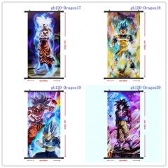 60*120CM 10 Styles Dragon Ball Z Cartoon Wallscrolls Waterproof Anime Wall Scroll
