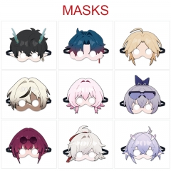 9 Styles Honkai: Star Rail  Cartoon Pattern Anime Eyepatch Mask