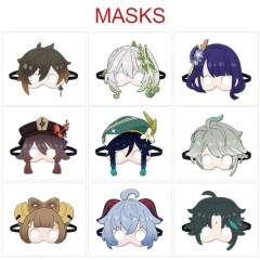 10 Styles Genshin Impact Cartoon Pattern Anime Eyepatch Mask