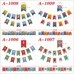 4 Styles Physical Education Cartoon Decoration Anime Flag