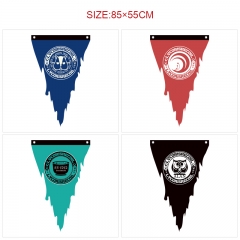 6 Styles 85*55CM Lycoris Recoil Cartoon Decoration Dilapidated Anime Flag