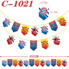 4 Styles Physical Education Cartoon Decoration Anime Flag