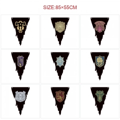 10 Styles 85*55CM Black Clover Cartoon Decoration Dilapidated Anime Flag