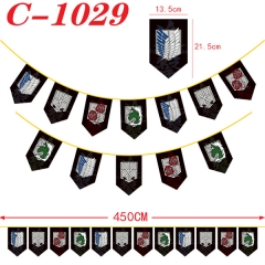 2 Styles Attack on Titan/Shingeki No Kyojin Cartoon Decoration Anime Flag