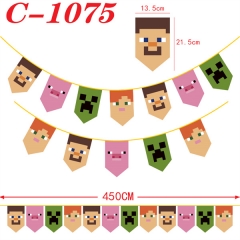 Minecraft Cartoon Decoration Anime Flag