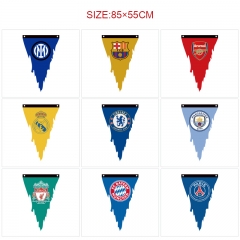 12 Styles 85*55CM Football Cartoon Decoration Dilapidated Anime Flag