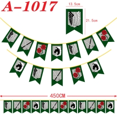Attack on Titan/Shingeki No Kyojin Cartoon Decoration Anime Flag