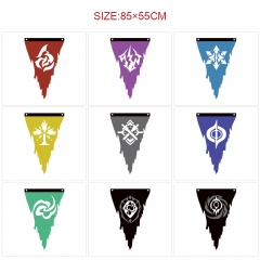 14 Styles 85*55CM Honkai: Star Rail Cartoon Decoration Dilapidated Anime Flag