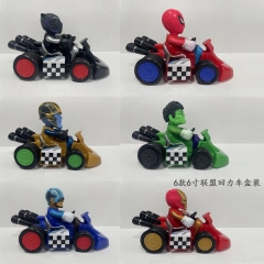 6PCS/SET 9.1CM The Avengers Anime PVC Figure Toy Doll