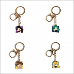 6 Styles Pretty Soldier Sailor Moon Cartoon Pendant Character Anime Keychain