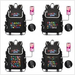 5 Styles Alphabet Lore Cartoon Character Anime Backpack Bag
