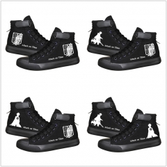 6 Styles Attack on Titan/Shingeki No Kyojin Cosplay Cartoon Anime Canvas Shoes