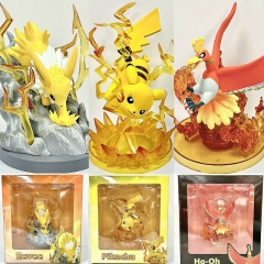 3 款宠物小精灵 雷伊布/皮卡丘/火凤凰   招式艺廊 盒装手办 高13cm 一箱30个