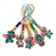 2 Styles 5PCS/SET Lilo & Stitch Cartoon Character Anime Phone Strap