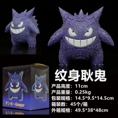 宠物小精灵纹身耿鬼车载摆件盒装手办高11cm 重量0.25kg 彩盒14.5X9.5X14.5cm 装箱45个一箱