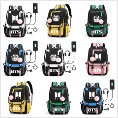 15 Styles K-POP BTS Bulletproof Boy Scouts Cartoon Character Anime Backpack Bag
