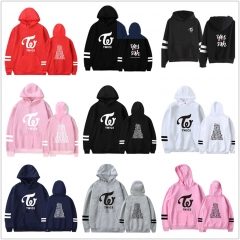 10 Styles K-POP Twice Cartoon Character Anime Hoodie