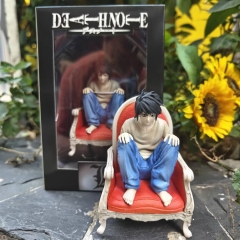 死亡笔记1比10 L手办 高约13cm，宽约9cm，厚度约8cm，彩盒尺寸16X12X24cm，重约0.4kg