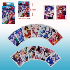 6.2*8.7CM Touhou Project Cartoon Playing Anime Poker