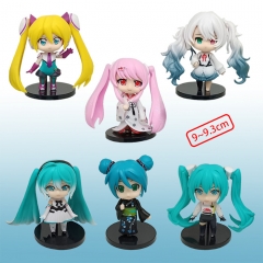 3代6款初音和服黑底板公仔一套