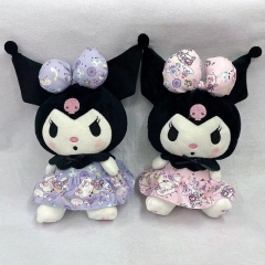 12PCS/SET 25CM 2 Styles Sanrio Kuromi Cartoon Anime Plush Toy Doll