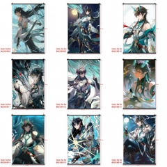 31 Styles 60*90CM Honkai: Star Rail Wallscrolls Decorative Anime Wall Scroll