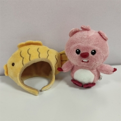 10个一套 4寸稠鱼烧变身海狸挂件