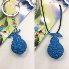 2 Styles One Piece Cartoon Anime Keychain/Necklace