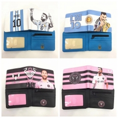 12 Styles Football Star Lionel Messi Cartoon Pattern Coin Purse Anime PVC Wallet