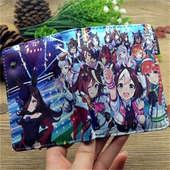 3 Styles Uma Musume Pretty Derby Cartoon Pattern Coin Purse PU Anime Wallet