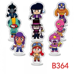 B364 荒野乱斗 小立牌 9个一套