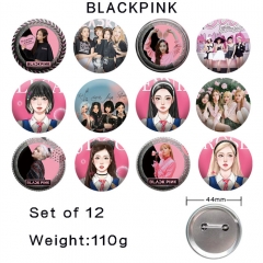 （12个一套） BLACKPINK精品动漫马口铁徽章胸章 44MM
