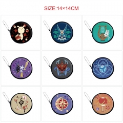 16 Styles Genshin Impact Cartoon Pattern Anime Pu Coin Pruse Wallet
