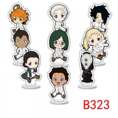 9PCS/SET The Promised Neverland Cartoon Acrylic Anime Standing Plate