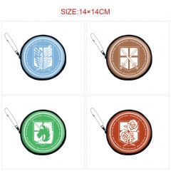 5 Styles Attack on Titan/Shingeki No Kyojin Cartoon Pattern Anime Pu Coin Pruse Wallet