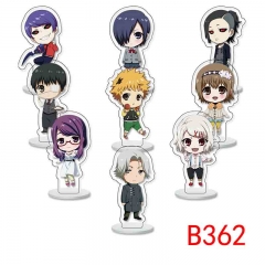 9PCS/SET Tokyo Ghoul Cartoon Acrylic Anime Standing Plate