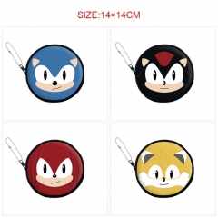 4 Styles Sonic The Hedgehog Cartoon Pattern Anime Pu Coin Pruse Wallet
