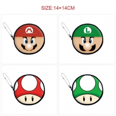6 Styles Super Mario Bro Cartoon Pattern Anime Pu Coin Pruse Wallet