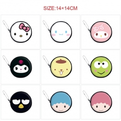 9 Styles Sanrio Cartoon Pattern Anime Pu Coin Pruse Wallet