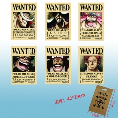 6PCS/SET One Piece Cartoon Character Movie Anime Posters