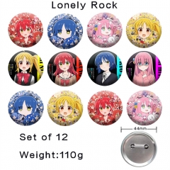 （12个一套） 孤独摇滚 精品动漫马口铁徽章胸章 44MM