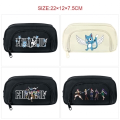 7 Styles Fairy Tail Cartoon Pattern Pencil Case Anime Pencil Bag
