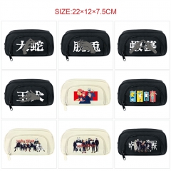 12 Styles Jujutsu Kaisen Cartoon Pattern Pencil Case Anime Pencil Bag