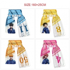 8 Styles 160*25CM Blue Lock Cartoon Anime Scarf